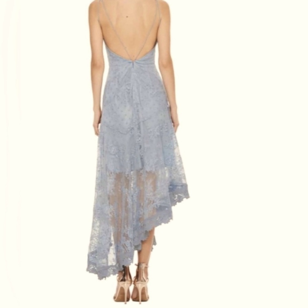 La Maison Talulah Whirlwind Lace Asymmetrical Midi Dress Size Small Prom Formal - Picture 7 of 15